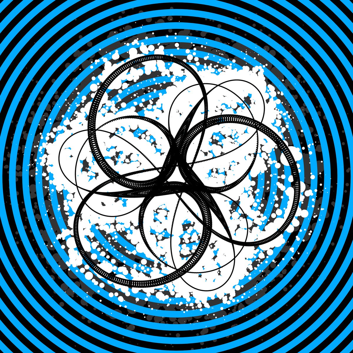 GM - EPIHYPERDERPFLARDIOIDS #150💙by <a href="/piterpasma/">piterpasma</a> on <a href="/fx_hash_/">fxhash</a> #genart #fxhashturnsone #fxhash