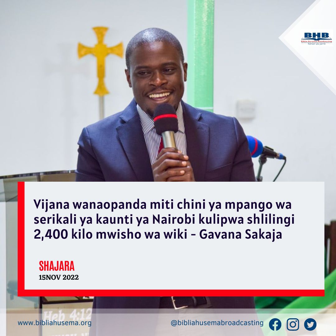 Sakaja anatarajiwa kuzindua mpango wa upanzi miti kama njia mojawapo ya kubuni ajira kwa vijana jijini Nairobi.