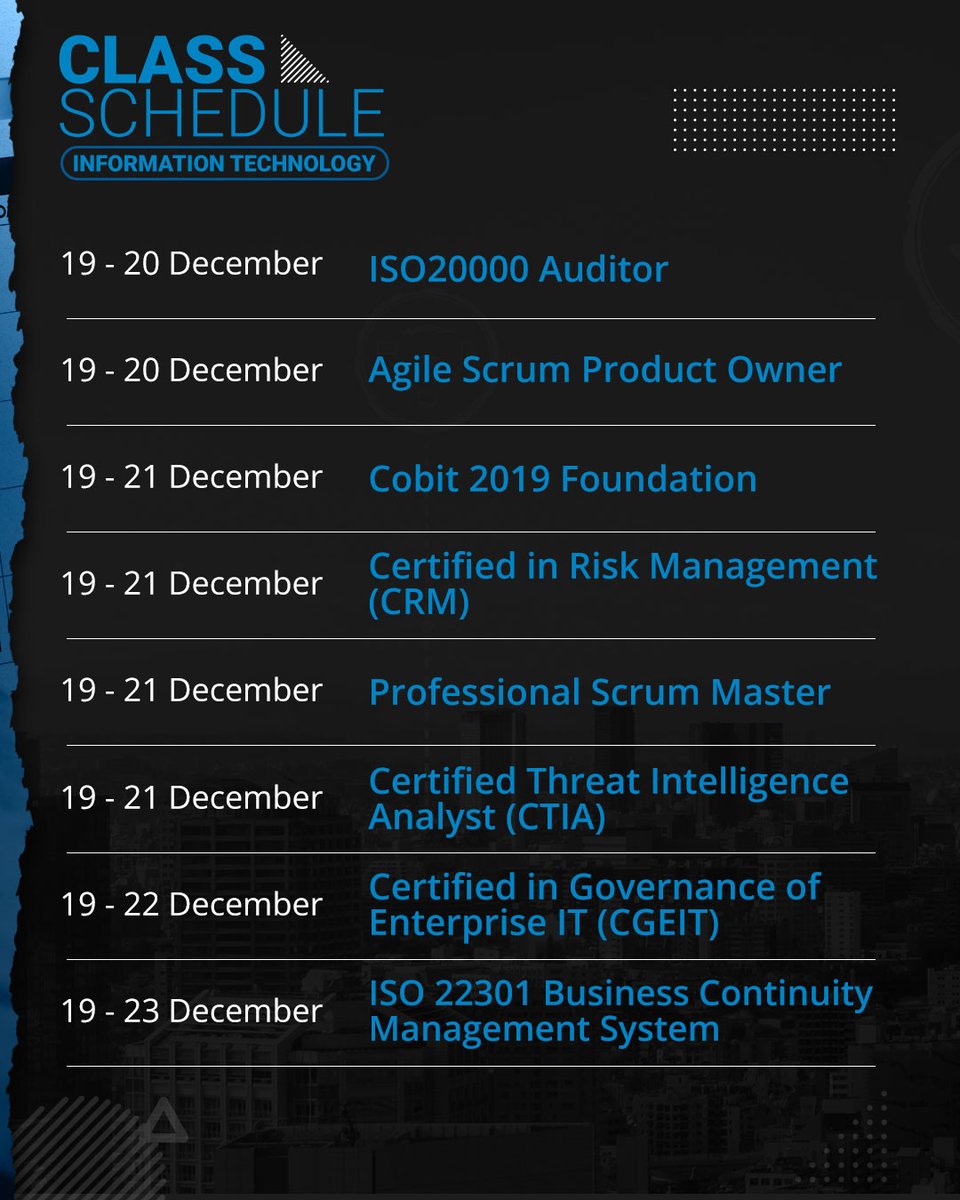 Multimatics_ID's tweet photo. Cuss cek schedule training Multimatics pada tanggal 19-23 Desember 2022 disini 👉 Book your seat now! https://t.co/MCXjjyr95H