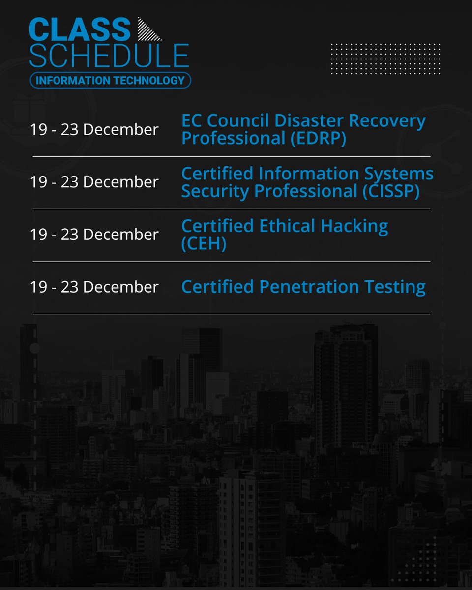 Multimatics_ID's tweet photo. Cuss cek schedule training Multimatics pada tanggal 19-23 Desember 2022 disini 👉 Book your seat now! https://t.co/MCXjjyr95H