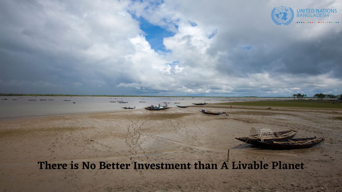 UNinBangladesh's tweet photo. 🇧🇩 is the 7th most #climate_vulnerable country,without urgent action,ex. new funding for #climate #adaptation & #resilience measures, its strong growth potential could be at risk.With @COP27P ending soon,🇧🇩 hopes the climate pledges turn into action to ensure a better world https://t.co/LUwIKtNkiY