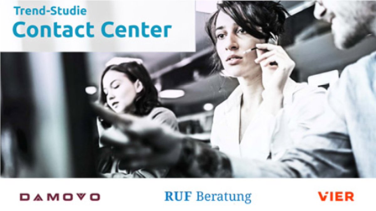 Jetzt anmelden zu Insights der Studienergebnisse der aktuellen Trendstudie Contact Center, die gemeinsam von Ruf Beratung, <a href="/VIER_Germany/">VIER</a>  und #Damovo initiert wurde. Vorgestellt werden sie von Frank Sinde im i-cem Webinar am 25.11.2022.   lnkd.in/eAHAGVGn #contactcenter