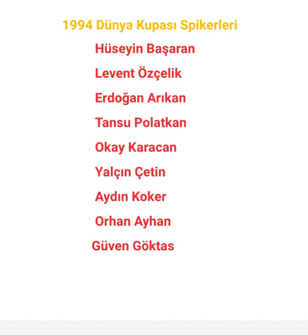 macanltmlar22's tweet photo. 1994 Dünya kupasında görev alan spikerler https://t.co/86mJjybqBB