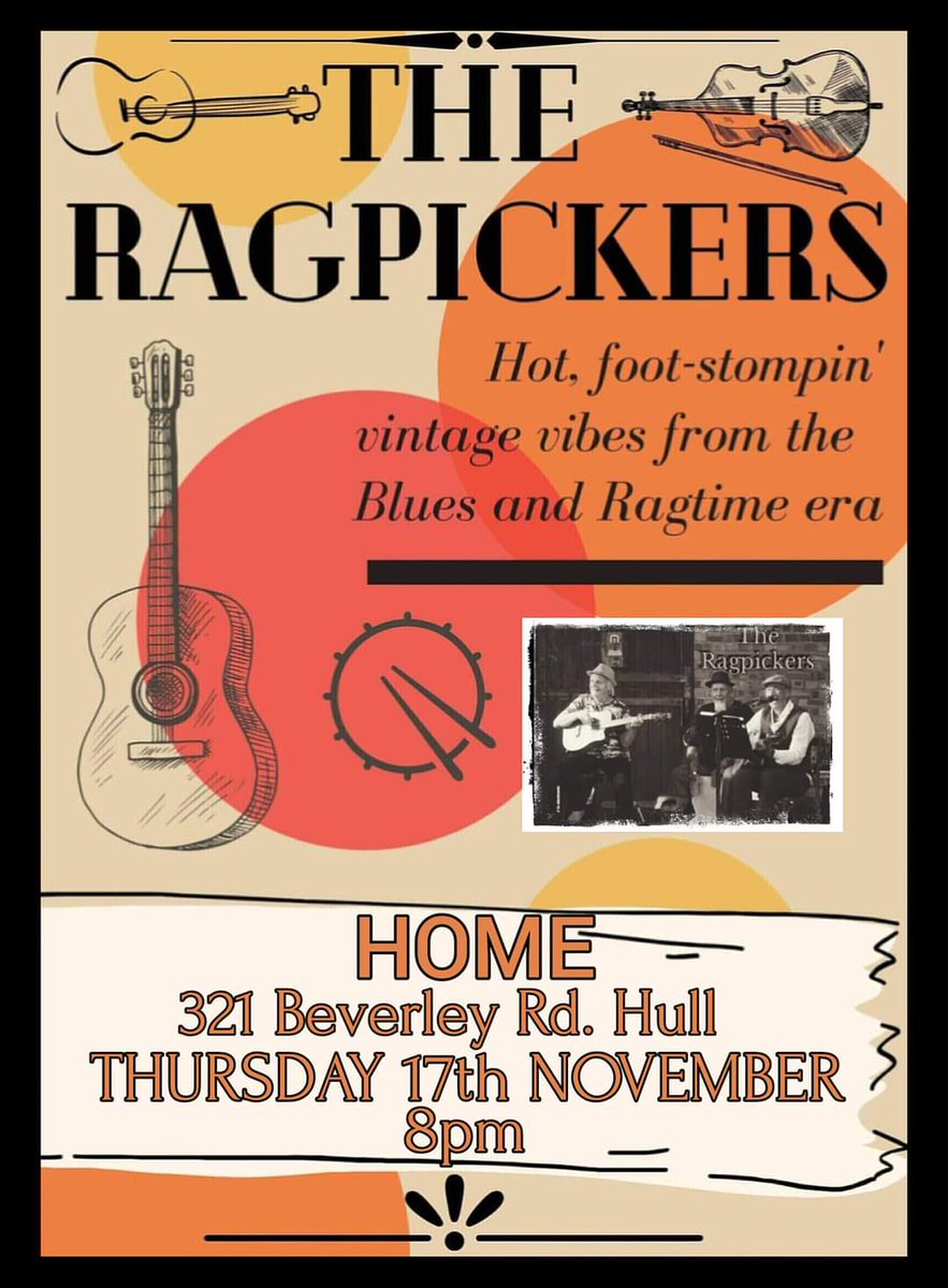 This Thursday! 🎶
Now that Wild Side has finished we are still continuing with live music every Thursday night &amp; we’ve got all sorts of different  musicians coming down. Serving full menu all evening and taking bookings from 5pm onwards. Give us a message or 📞 01482 442110