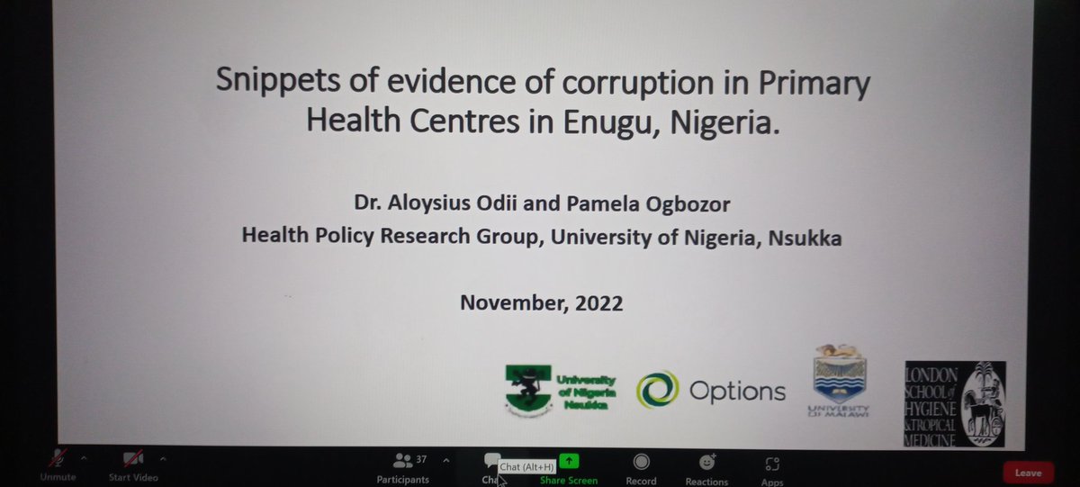 MallamPelliks's tweet photo. Types of corruption observed in #PHCs in Enugu state include:
- absenteeism & presenteeism
- informal payments
- volunteer labour
@Unn_Nigeria @HPRG_Nigeria @DinaBalabanova @H_S_Global @LSHTM @SOAS @WHO @WHOAFRO @anticorruption #stophealthcorruption https://t.co/gf29y15XbM