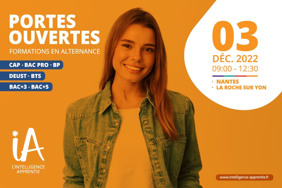 📍 03 décembre - Journée Portes Ouvertes de 
<a href="/iA_formation/">iA, l'intelligence apprentie</a> -  🕦 De 09h à 12h à #larochesuryon
Découvrez les 6 formations en #alternance dispensées sur le campus de #Vendée !
#formation #CCI
Inscriptions sur eventbrite.fr/e/billets-port…