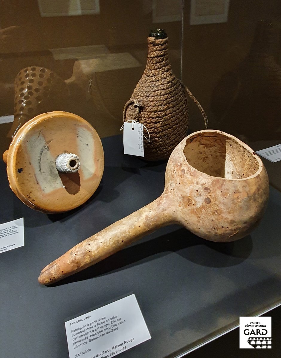 Gard's tweet photo. ℹ️ Maison Rouge, musée des vallées cévenoles à st Jean du Gard est partenaire de l'exposition
Il a prêté des objets en lien avec l’eau : gourdes, récipients à eau, tonnelets …
#ArchivesGard #archivesdepartementales #inondationsgard #ArchivesGard #MaisonRouge https://t.co/W06uN7WrKU