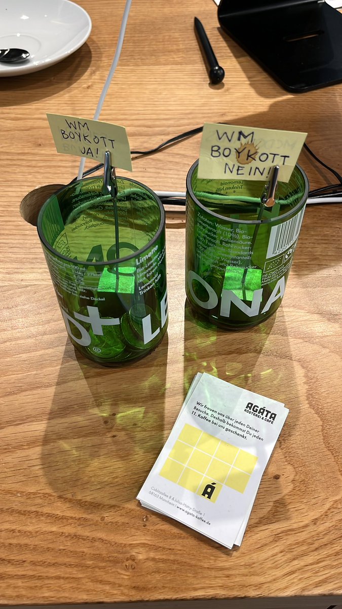 Geile Idee. Steht übrigens gefühlt 4,70 € zu 1,50€ für #BoycottQatar2022