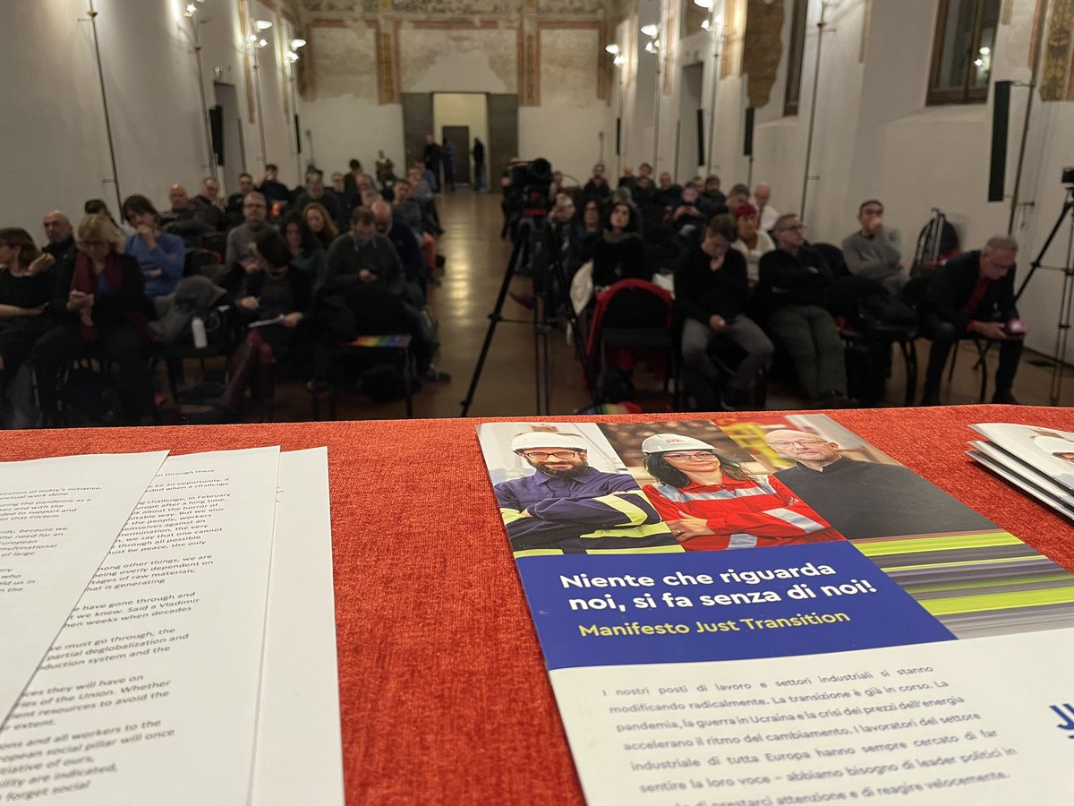 Jude_KD's tweet image. Great to be in Milan discussing the challenging energy &amp;amp; industrial situation, the twin transition &amp;amp; #JustTransition with EWC reps from @cgilnazionale @filctemcgil