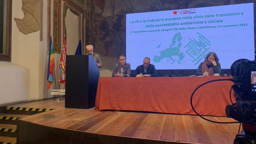 Jude_KD's tweet image. Great to be in Milan discussing the challenging energy &amp;amp; industrial situation, the twin transition &amp;amp; #JustTransition with EWC reps from @cgilnazionale @filctemcgil