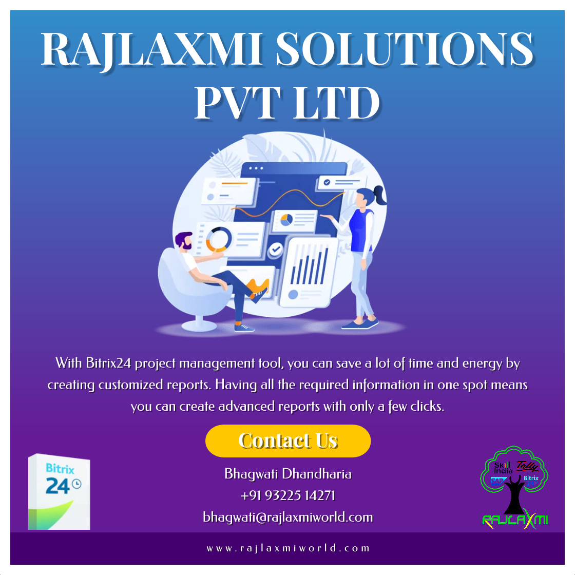 rajlaxmiworld's tweet photo. ..
#bitrix24 #bitrix24crm #bitrix24team #bitrix24partners #bitrix #bitrix24in #bitrix24india #rajlaxmisolutions #rajlaxmisolutionspvtltd #rspl #freecrm #crmintegration #crmsolutions #crmsystem #bitrix24crm #bitrix24idea #bitrixsupport #CRM #crmsoftware #crmsolutions
.. https://t.co/l2b535uStx