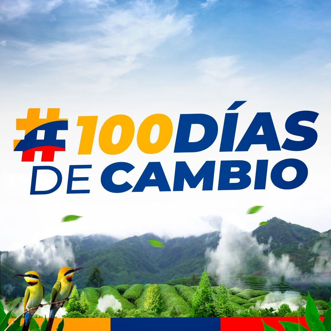 FranciaMarquezM's tweet photo. Hoy cumplimos 100 días liderando el cambio de una nación que nos honró con la responsabilidad de convertirla en potencia mundial de la vida.

Ya existen resultados concretos y trabajaremos sin pausa, respondiendo a la confianza que 🇨🇴 depositó en nosotros. #100DíasDeCambio https://t.co/mDzi8OFV5T