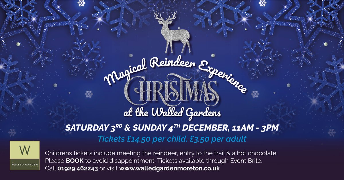 walledgardenmo's tweet photo. Don't forget - if you're coming to the Reindeer Experience on 3rd / 4th December (with our two REAL reindeer!), then you get access to the trail included in your ticket. 

Find all details on our website: https://t.co/LM97iMCZWz

#dorsetevents https://t.co/ErfDL2AR1j