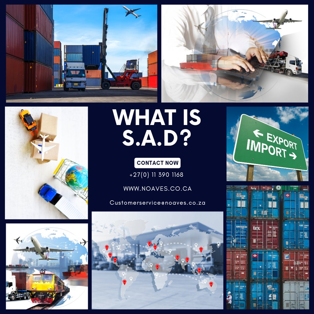 SerameJacobs's tweet photo. SAD is a multi-purpose declaration that covers all cross border and port movements.

#SAD #noaves #international #import #freight #export #import #freightexpert https://t.co/evBdMHEV4I