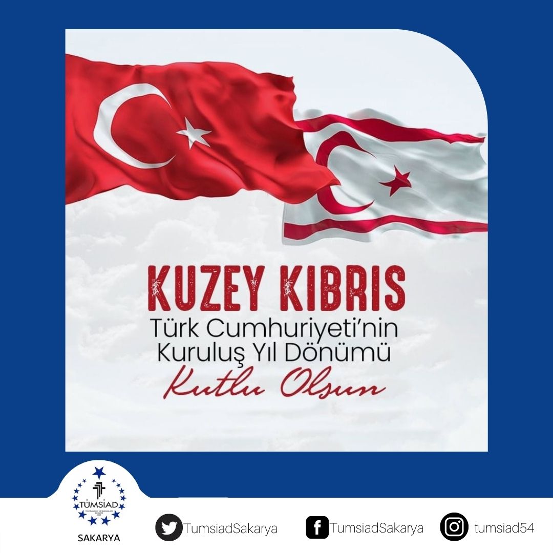 Kuzey Kıbrıs Türk Cumhuriyeti'nin 39. kuruluş yıl dönümünü kutlu olsun!

#KKTC'nin bağımsızlığı için mücadele eden kahraman şehitlerimizi rahmetle anıyor, gazilerimize şükranlarımızı sunuyoruz.

#KKTC39Yaşında