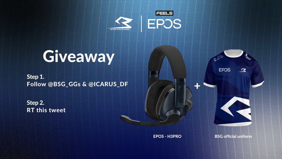 BSG_GGs's tweet photo. 🎁 BSG x EPOS Giveaway! 🎁 

🎊 EPOS H3PRO headset + BSG Official Uniform 🎊

망설이지 말고 지금바로 응모 ! 
迷わず今すぐ応募！

📌Step 1. Follow @BSG_GGs  &amp; @ICARUS_DF  
📌Step 2. RT this tweet! 

 📅2022.11.15 ~ 2022.11.27
 🏅One winner 

#BSGWIN   #R6S   #プレゼント企画 https://t.co/Ae1JVAial2