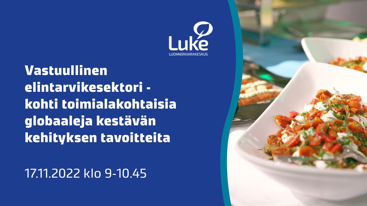LukeFinland's tweet photo. Millaisia ovat kestävän elintarviketuotannon mittarit ja kriteerit?

Vekka-hankkeen loppuwebinaarin pääpuhujana on Euroopan parlamentin varapuheenjohtaja Heidi Hautala. Tutustu ohjelmaan ja ilmoittaudu mukaan:
https://t.co/OBmwC87Q56

#ruoka #kestävyys #vastuullisuus https://t.co/yZso2zRQtC