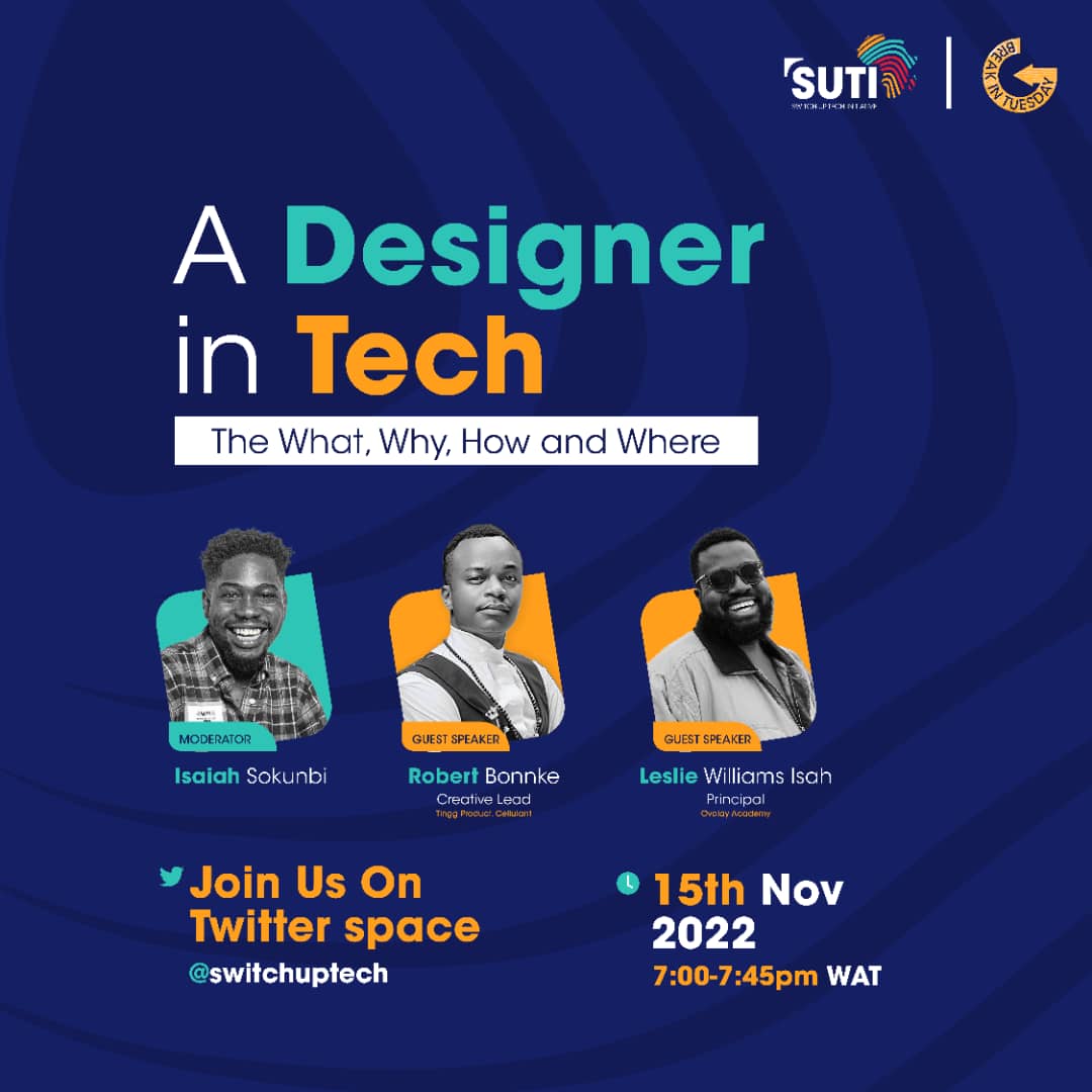 switchuptech's tweet image. The Switch Up starts today. 

Join us this evening for the maiden edition of our Twitter spaces.