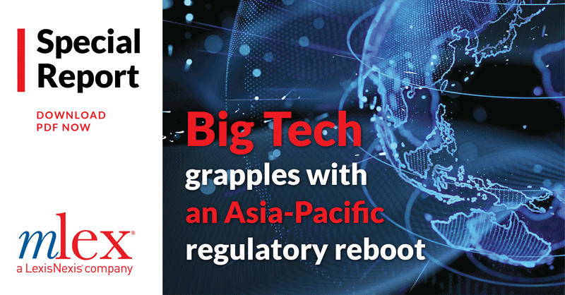 mlexclusive's tweet photo. The landscape in Asia-Pacific is changing for Google, Meta and other digital giants with watchdogs coming under new leadership, experiments in self-regulation and legislative moves aimed at reining them in.

Download the report here: https://t.co/jKrhHJMqbB

#Antitrust #BigTech