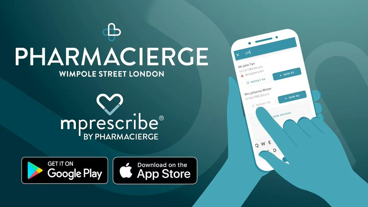 Pharmacierge mPrescribe App is the first of its kind in the UK; a portable e-prescription pad that allows clinicians to electronically authorise &amp; transfer private prescriptions directly to pharmacy, who then deliver them seamlessly.
youtube.com/watch?v=hlbVQM…
#GIANT2022