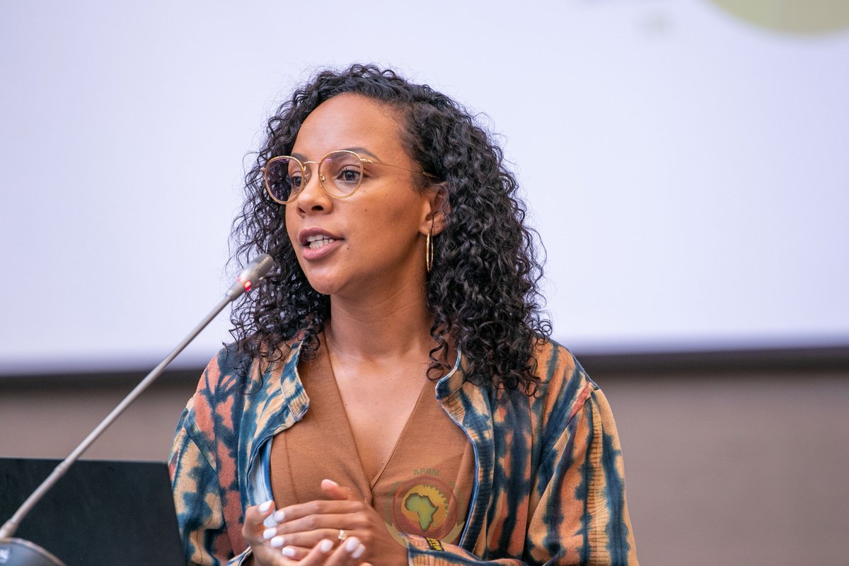 APRMorg's tweet photo. @UNDPAfrica, Ms. @_FatmaAhmed presenting on the State of Transitions in Africa: recent lessons learned and way forward for supporting inclusive transitions at the ongoing #APRMPSC joint retreat. https://t.co/cdZK6p2C10