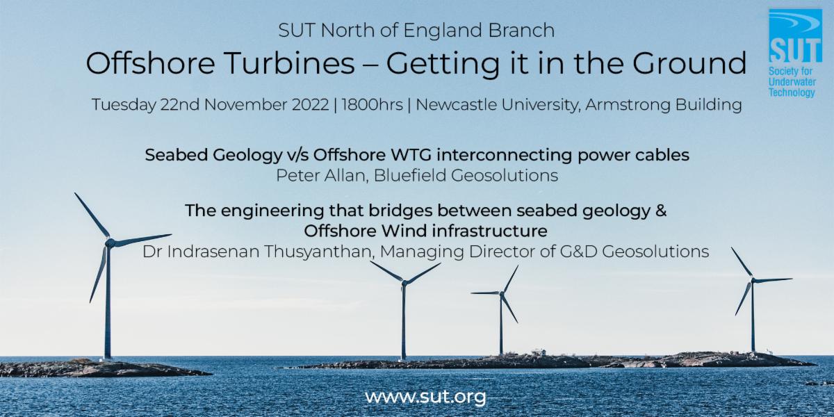 SUT_news's tweet photo. Join the North of England SUT Branch for their return to Evening Meetings.
Offshore Turbines – Getting it in the Ground
📅 22nd November 2022 | 1800hrs
📍Newcastle University
🎟️ Book your place now https://t.co/ntv9INmiU1
#offshore #cables #subsea #renewableenergy #offsho https://t.co/Rw34zL68mo