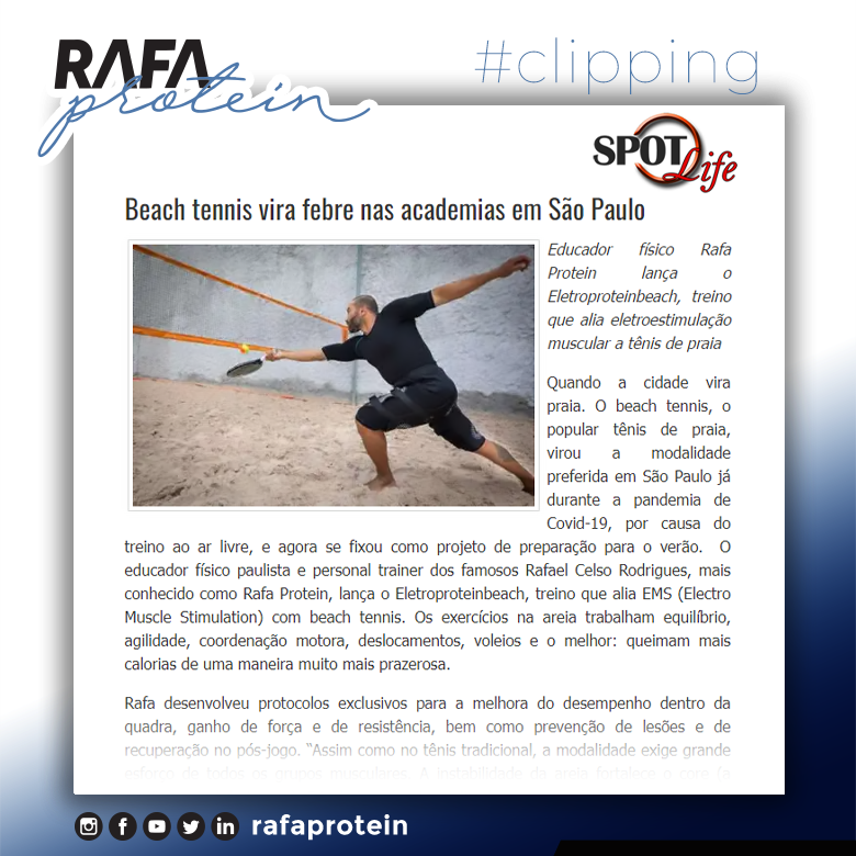 RafaProtein's tweet photo. Eletroproteinbeach é a pedida para se preparar para o verão. Método alia EMS com beach tennis. Vem ver o destaque no portal Spot Life! ☀☀😎😎🏓🏓 Vem ver!

https://t.co/NNWLBlgQa7 https://t.co/ovUaR5M5Gl