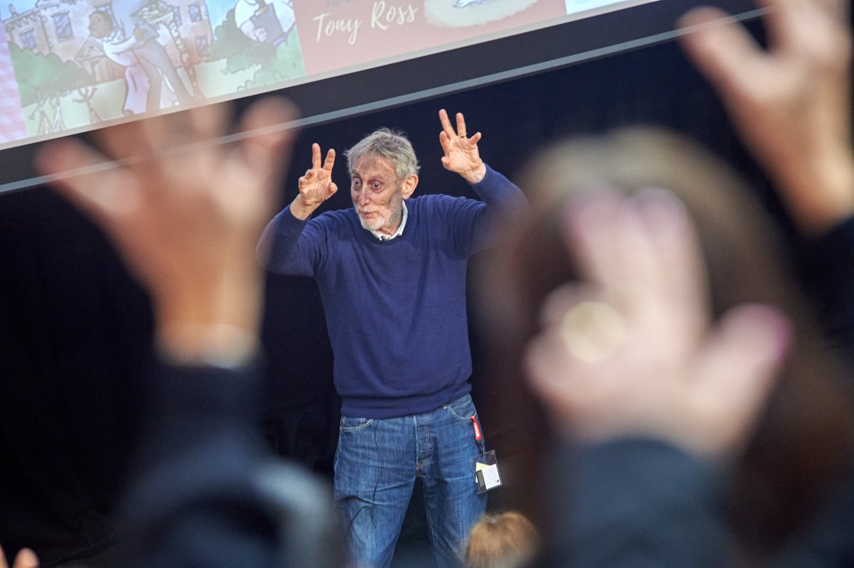 Top 10 moment for East Surrey Learning Partnership programme this term- Michael Rosen holding 300+ primary children spellbound with his stories! Nice! #powerofpartnerships #schoolstogether @ClaireCoutinho