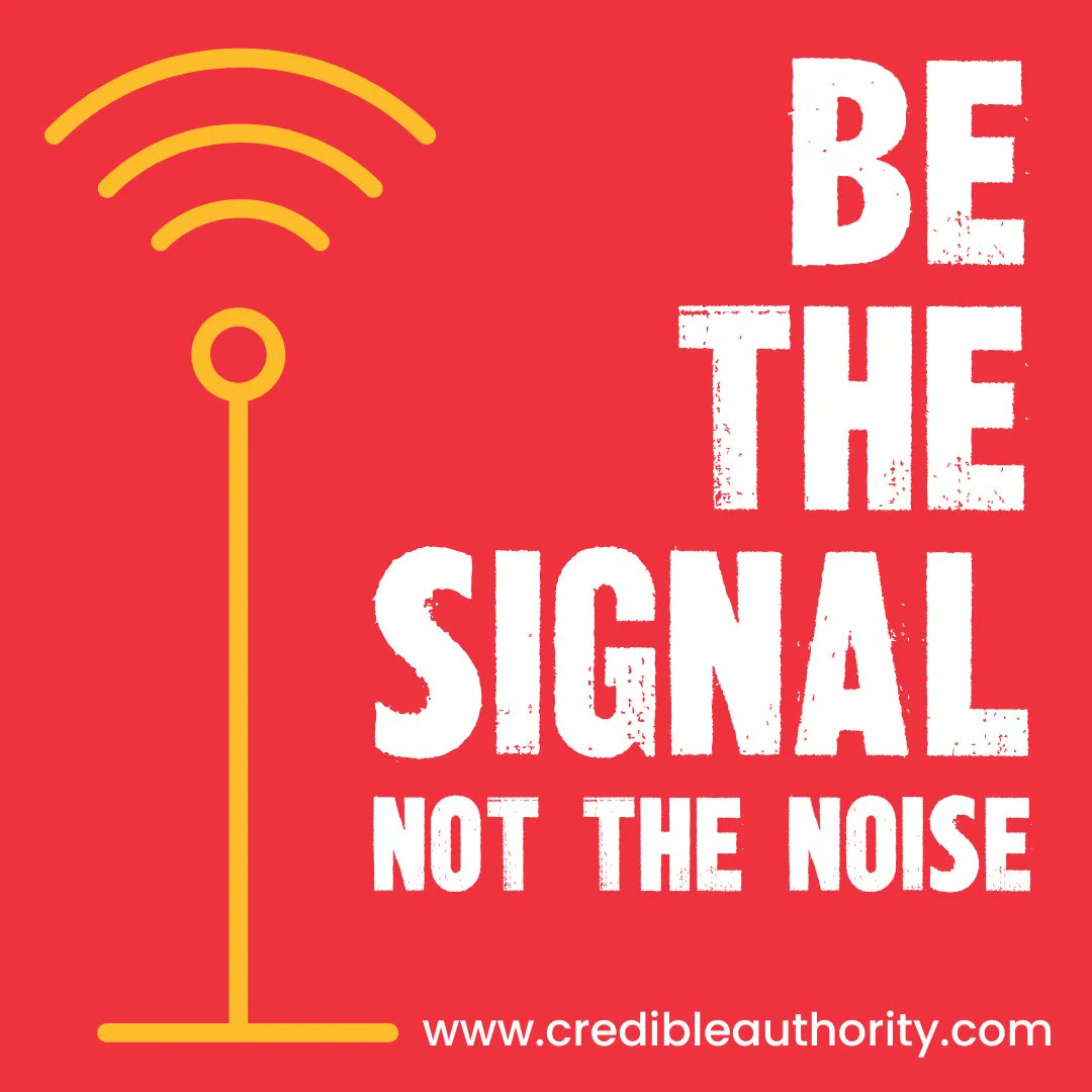 Reputation_Rev's tweet image. Be the SIGNAL. Not the noise.
Stand out for all the right reasons :)

#thoughtleader #thoughtleadership #thoughtleaders #subjectmatterexpert #personalbranding #ReputationRevolution #CredibleAuthority #CredibleAuthorityAcademy