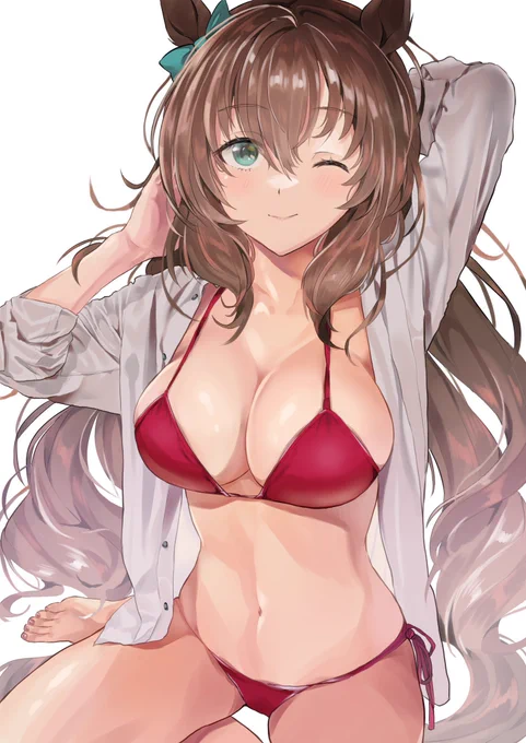 #今年もあと1ヶ月になりましたが画力がどうなったか見てみましょう←1月 10月→服を頑張って描くようになりました今年中にタキオンもう一枚描きたい 