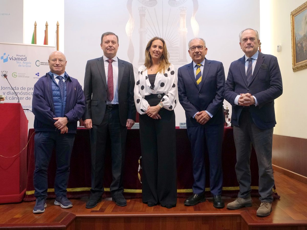 DrPerezBernal's tweet photo. Éxito de la Jornada divulgativa sobre prevención y diagnóstico precoz del #cáncer de #próstata en el @ateneodesevilla, con el Grupo @InnovaUrologica de #Viamed Santa Ángela de la Cruz. @viamedsalud #TDSActualidad @SaludConsumoSe @MGutierrezUro @LcCapitan @JVirizuela https://t.co/HXSD9aZXYa