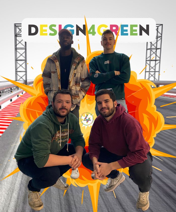 RS4Green's tweet photo. J-1 avant le #Design4Green 🥬

Voici notre équipe composée de Rémi GUERIN, Igor BONNET, Hugo GERMAIN &amp; Wandrille GERMAIN ! 

@Design4Green @groupeesaip #challenge #Dontcodelikeapig #GreenIT #ImakeITsustainable #winner https://t.co/UnnSYCc2bY