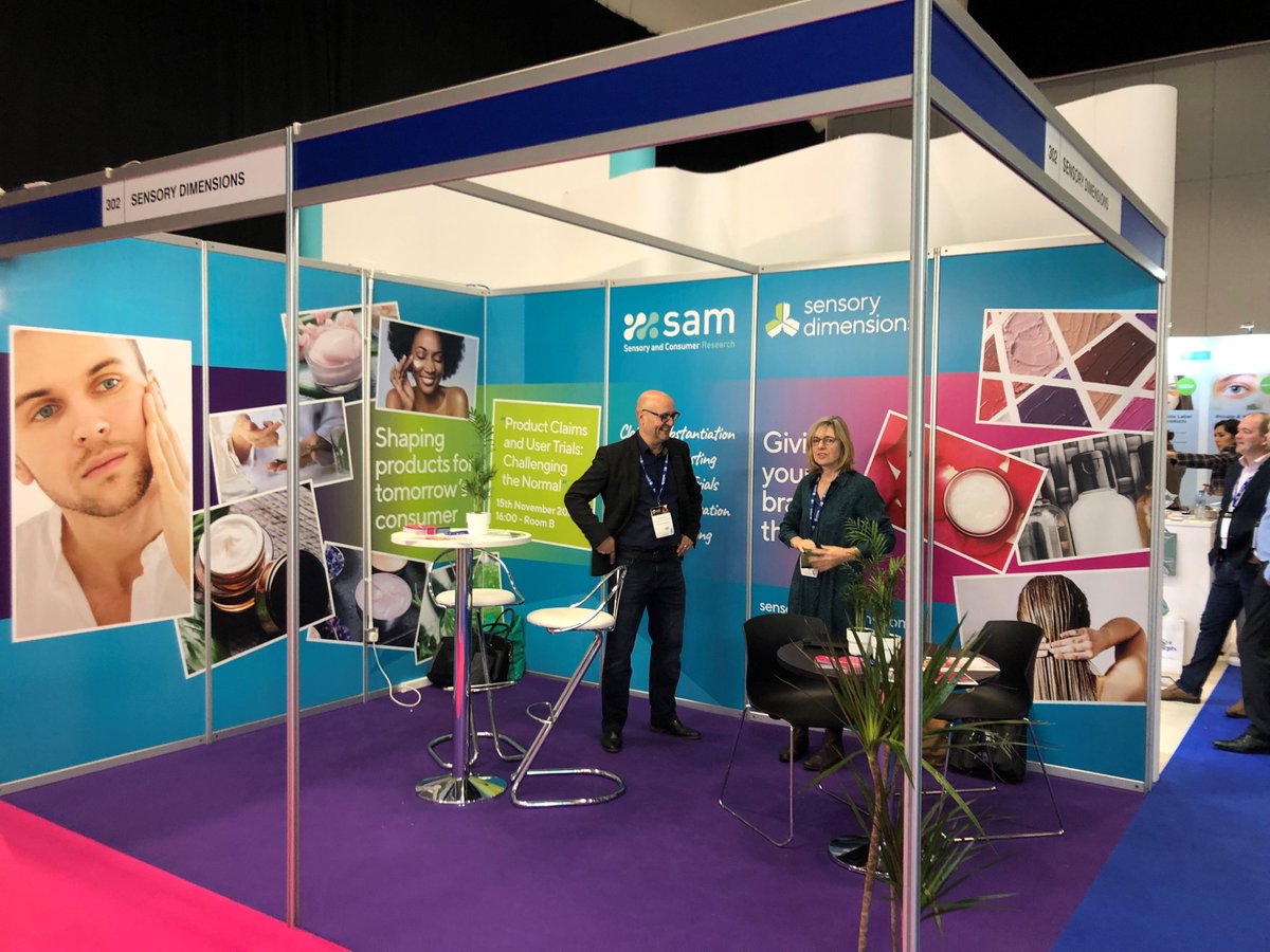 sensdimensions's tweet photo. SAM Sensory &amp; Consumer Research @sensdimensions are here at #SCSFormulate - stand 302.

Don't miss out on hearing our presentation - 'Product Claims and User Trails: Challenging the Normal' during the Inspire programme.

Join us @ 4pm!

#productclaims #usertrials #SCSFormulate https://t.co/GhfrVGuDjn