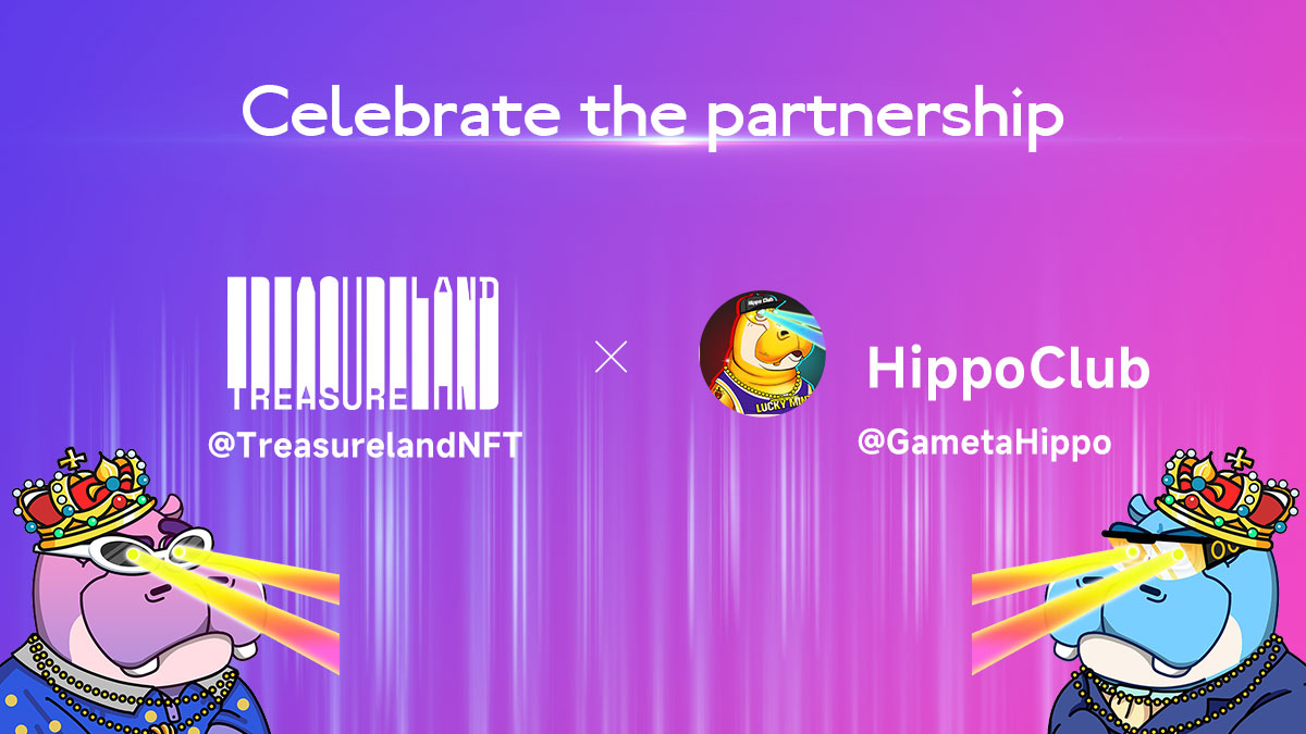 📢Treasureland x HippoClub Partnership #Giveaway

⭐️A multichain platform for NFT issuance, trading, NFT collections...

🎁2 HippoClub WL🎁

👇To Enter: 
➡️Follow <a href="/GametaHippo/">Hippo Club NFT</a> x <a href="/TreasurelandNFT/">Treasureland Market</a> 
➡️RT&amp;Like
➡️Join：discord.gg/4hdtsxSzsP
➡️Say 'hi' in DC and proof here

🔔 48 hrs