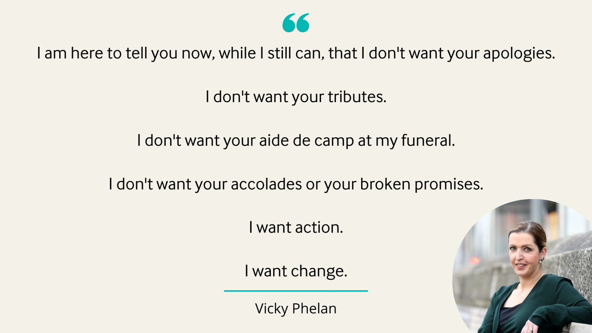 Remembering an inspiring and courageous woman.

Suaimhneas síoraí d'anam Vicky Phelan.