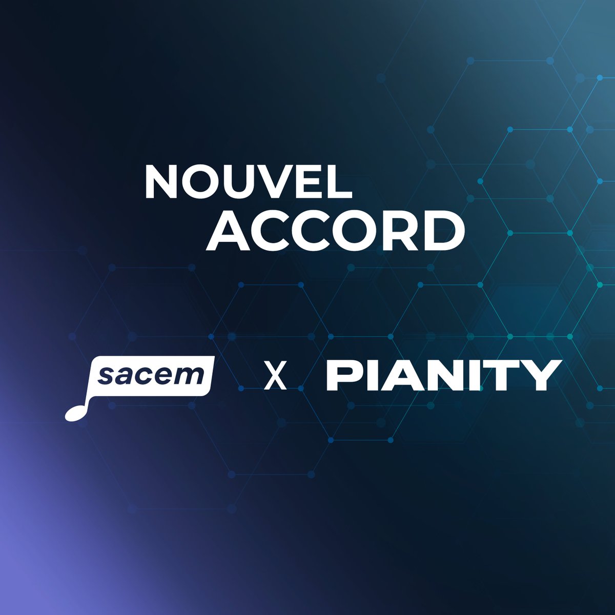 sacem's tweet image. 📢La @sacem annonce la signature d’un accord avec @pianitynft, acteur majeur des #NFT musicaux. L’objectif ? Mettre en place une juste rémunération pour les #créateurs et #éditeurs de musique sur les ventes de titres musicaux sous la forme de NFT. CP⤵️ presse.sacem.fr/la-sacem-et-pi…