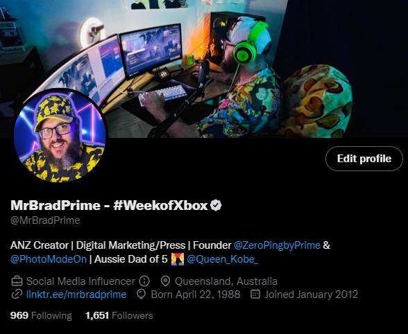 MrBradPrime's tweet photo. With everything happening on Twitter right now, I'm apparently unable to edit my display name 🙄
So, it looks like #WeekofXbox shall continue to run until further notice 🤣
@XboxANZ #Xbox https://t.co/a7c1cR2c3G