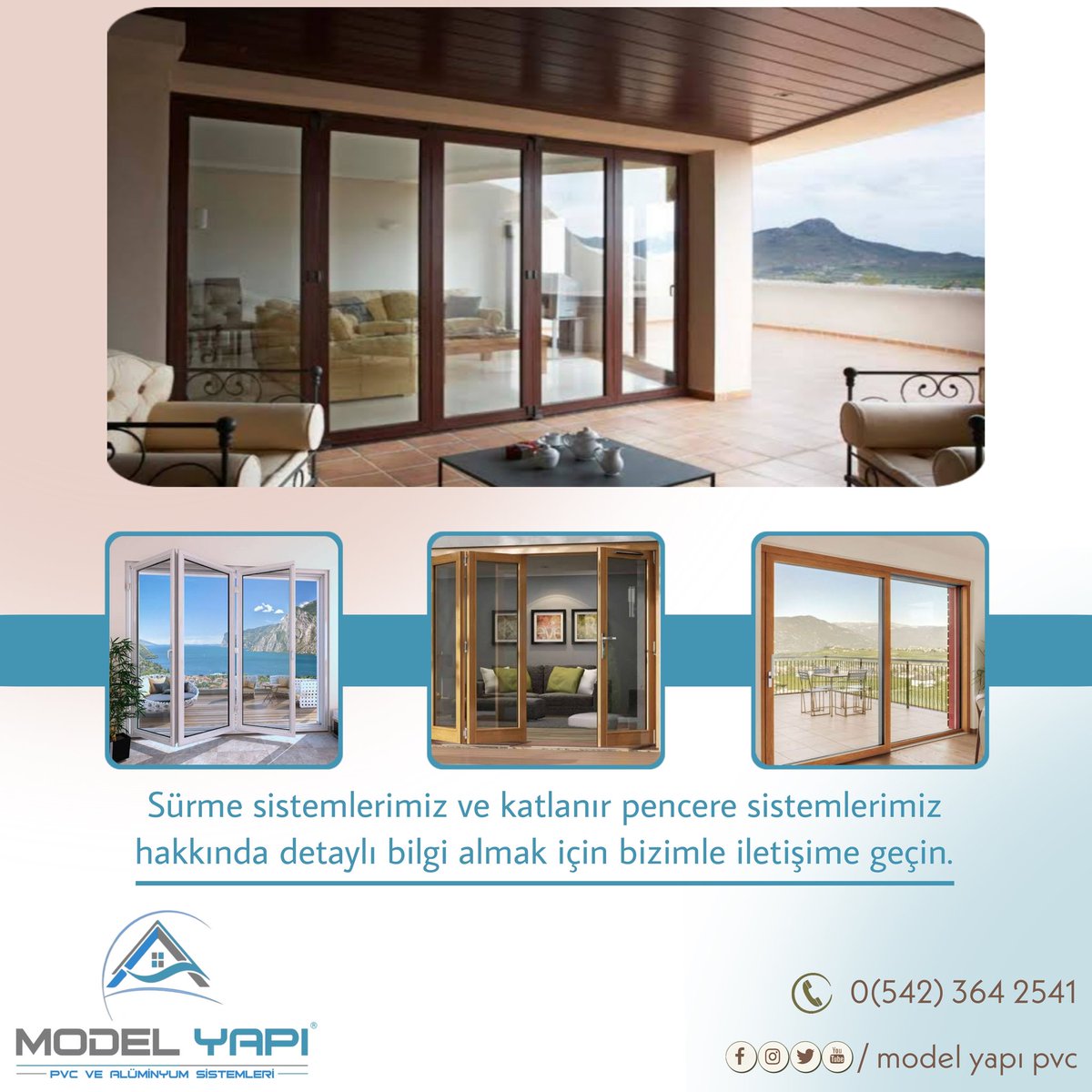 ModelPenTR's tweet photo. Sürme sistemlerimiz ve 
katlanır pencere sistemlerimiz hakkında detaylı bilgi almak için bizimle iletişime geçin.

#konya #türkiye #keşfet #takiptekal #pvcpencere #pvcdoğrama #pvc#pvcdoor #penceresistemleri #katlanırkapısistemleri #sürmekapısistemleri #hebeschiebe #dynamic https://t.co/8W6pjHcEQT
