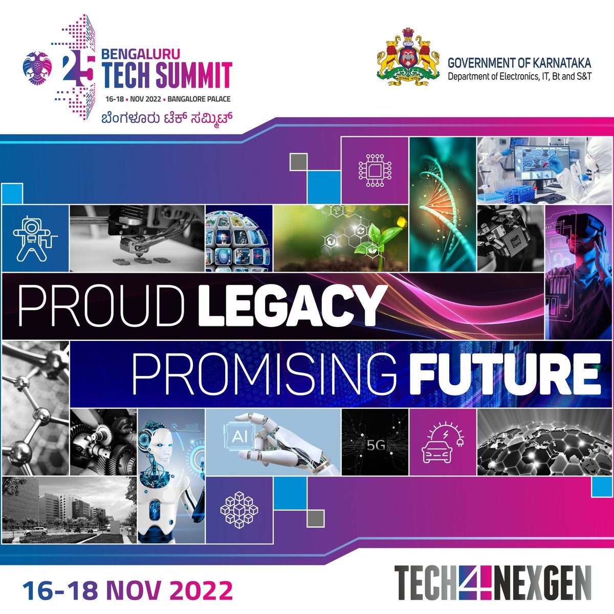 SrinivasDKrishn's tweet image. This is an event that brings together the great minds in technology. This talks about pioneering companies, bright minds &amp;amp; cutting-edge technologies in IT, Biotech, Deeptech, Start-ups and other future-defining spaces. @blrtechsummit will make a mark again. #BTS2022 #Tech4NexGen