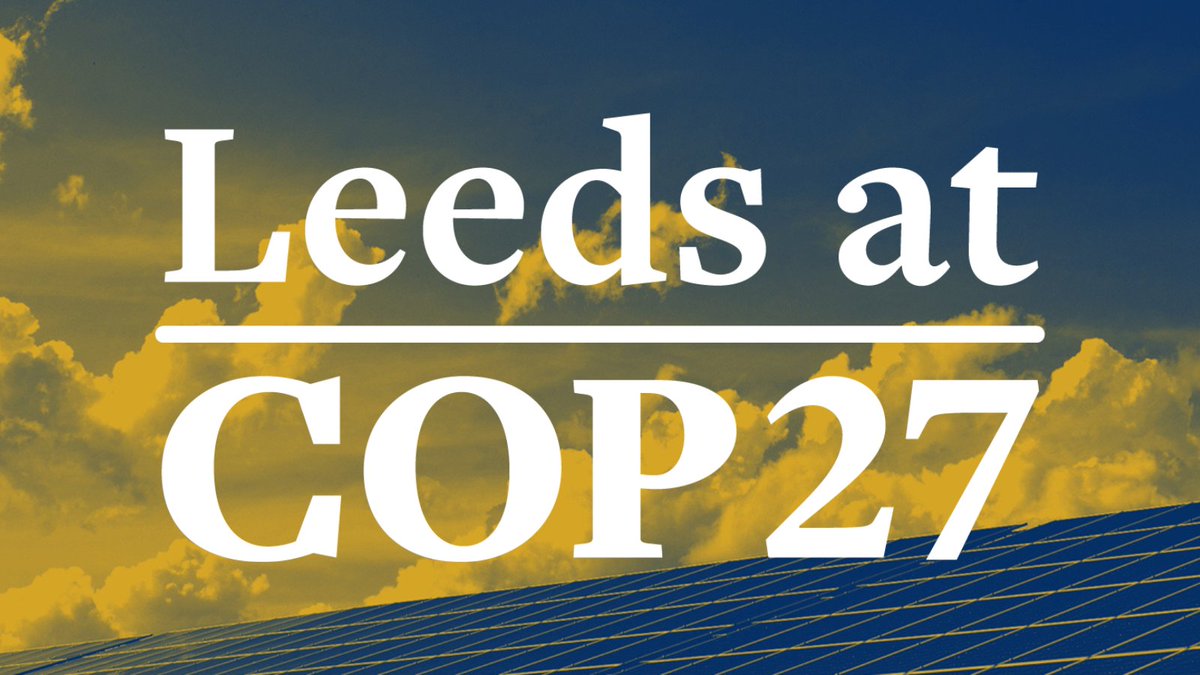 PriestleyCentre's tweet photo. TODAY at #COP27!

Dr Rebecca Sarku will be joined by a panel of experts in the Food and Agriculture Pavilion to discuss just agricultural transformation in the UNFCCC and beyond.

Tue 15 Nov | 18:30 - 19:30 (EET)

#ResearchforClimateAction https://t.co/MzLHg1ueDz