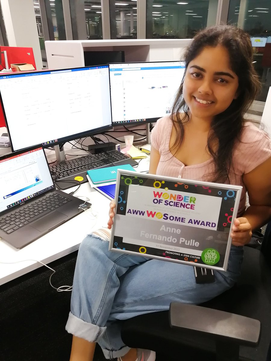 PulleAnne's tweet photo. Not everday you get to celebrate being #awWOSome🤓 Thanks @WOSQld for appreciating our efforts. This is how I marked my first year as a Young Science Ambassador👩‍🔬🧪🧫
#inspiringSTEM #QLDedu https://t.co/o3g6wdcA18