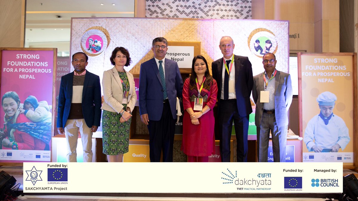 npBritish's tweet photo. 'The learning for the Ministry of EducationScience&amp;Technology from the projects is the meaningful involvement &amp; collaboration with the #PrivateSector in #TVET planning. As support from the project #TVETAct &amp; #ReformPlan is the priority  for now.' Dr HariLamsal, Joint Secretary. https://t.co/NavA5TZ3W8
