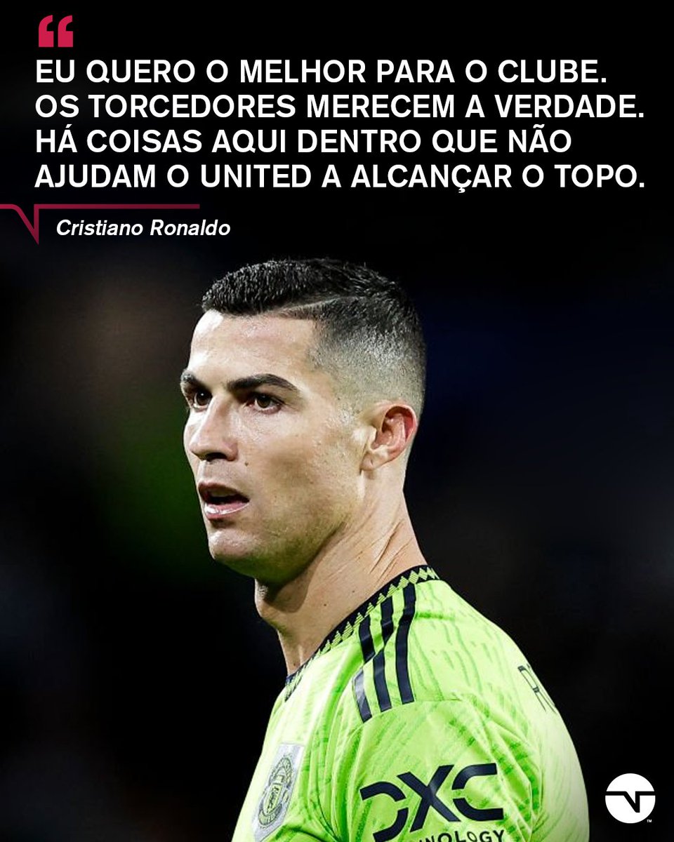 TNTSportsBR's tweet photo. Foi divulgado mais um trecho da entrevista bombástica de Cristiano Ronaldo! 🗣️🫣 O que achou, torcedor?

Crédito: TalkTV https://t.co/UCNrIsl9HL