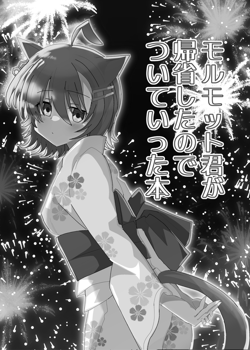 暫定だけど表紙のグレスケはこんな感じになります!
冬に出す本だけど1冊目の季節は夏だよ 
