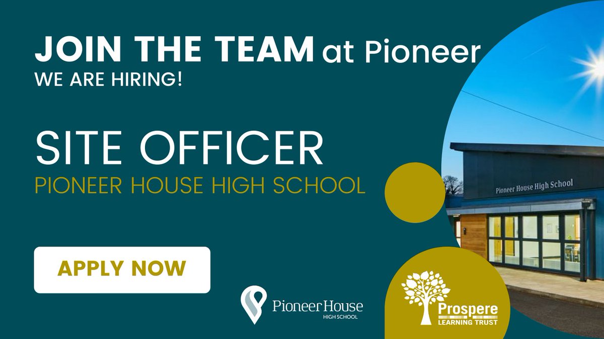 We are looking for candidates to join <a href="/pioneerhousesch/">Pioneer House High School</a>!  

The post holder will work with the skilled and dynamic team <a href="/ProspereEstates/">Prospere Learning Trust Estates Team</a>, assisting with  maintenance, security and facilities management services.  

Apply today: tes.com/jobs/vacancy/s…

#Estatesjob #manchesterjobs