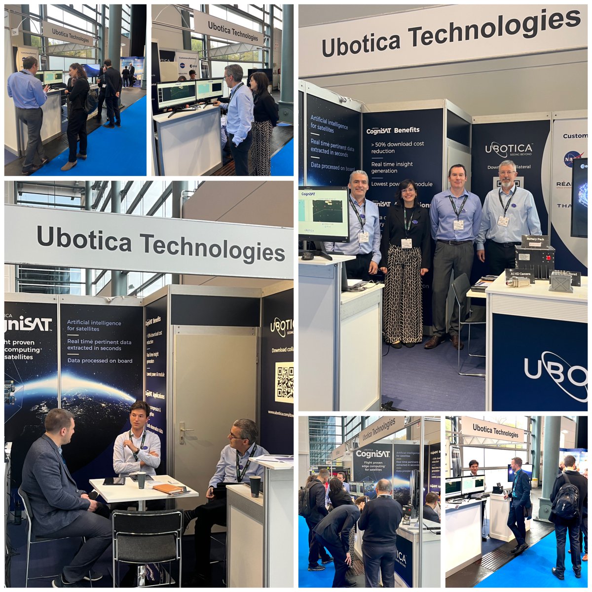 🛰️ Join us today at Space Tech Expo Europe.

📍 At Booth C54 we are showcasing our #CogniSat edge compute #AI processing platform.

#SpaceTechExpoEU #Space #SpaceIndustry #AiInSpace #Ubotica
