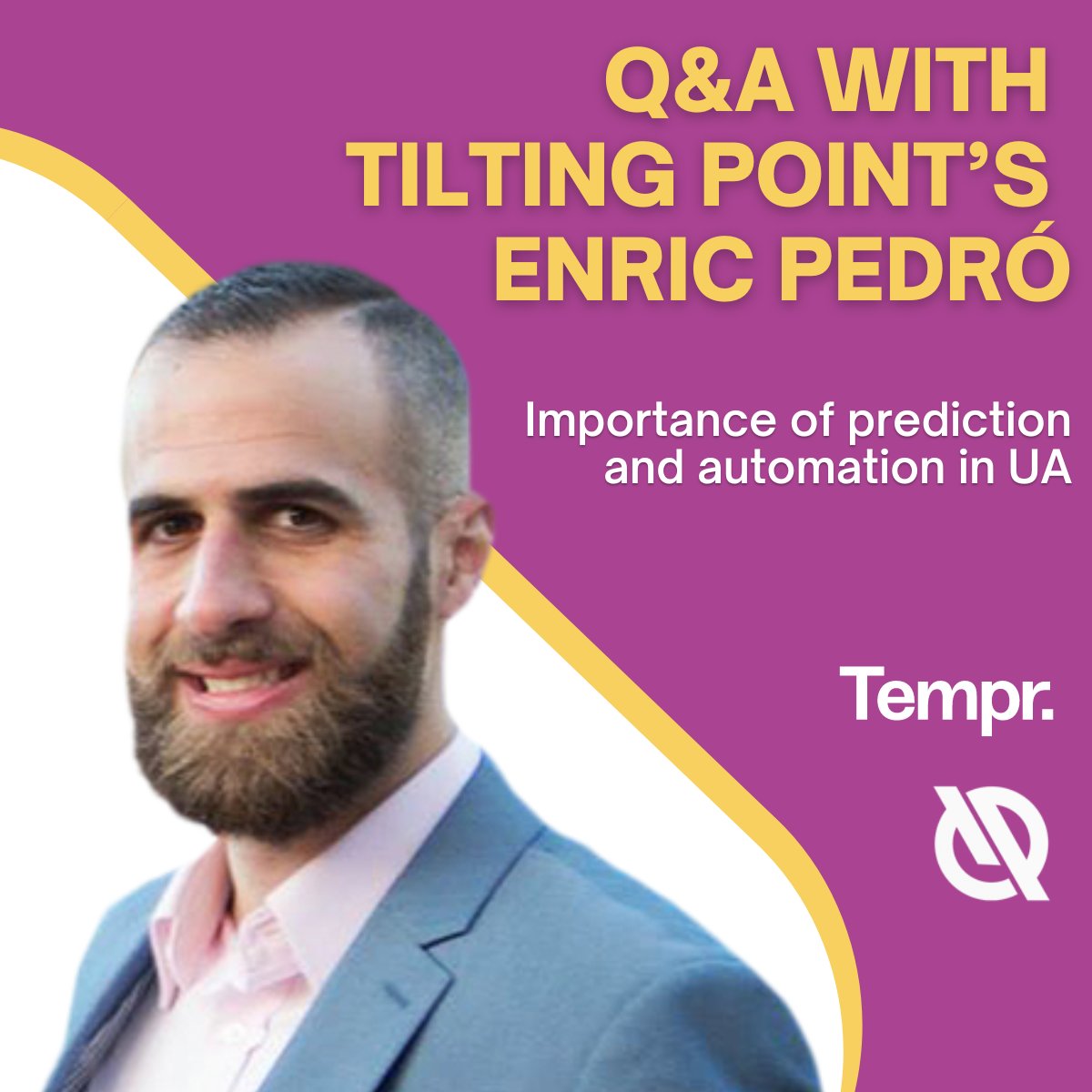 Tempr_ai's tweet photo. .@TiltingPoint’s VP of growth Enric Pedró spoke to @Tempr_ai about how #automation can be used to be more efficient in the #useracquisition journey

Find how #prediction and automation can help you maximize your #ROAS and scale faster  

Read here ▶️ https://t.co/E3VJLgvhim https://t.co/U8PBmhn3dA