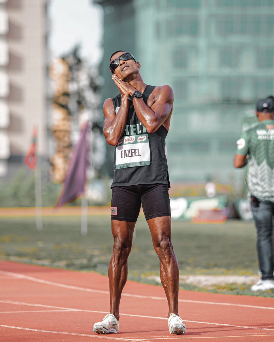Finally I can close my eyes and sleep peacefully in season break. There is much more to come. I’m not done yet.🏃🏿‍♂️

#unstoppable #flash #recordbreaker #kingofmiddledistancerunnerinmaldives #neverstoptraining #4thnationalgrandprix2022 #3000m9:02NR 
<a href="/iyaanmv/">iyaan</a> @adhadhusports 📸