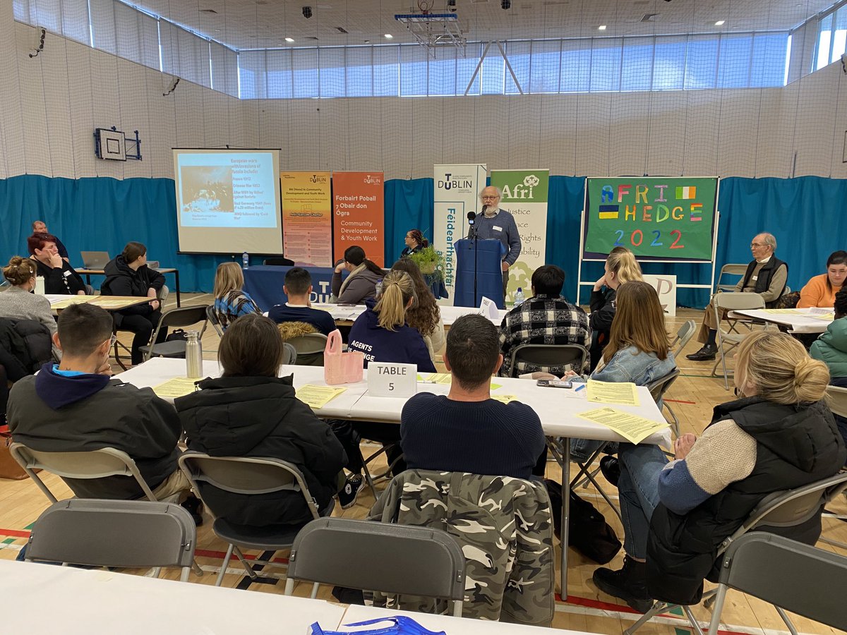 Community Development and Youth Work students ⁦<a href="/TUDublin_BN/">TU Dublin Blanchardstown</a>⁩ at the Afri-Hedge School 2022 #humanrights #agentsofchange #costofliving ⁦<a href="/McGlynnliam/">Liam McGlynn</a>⁩ ⁦<a href="/AfriPeace/">Afri</a>⁩