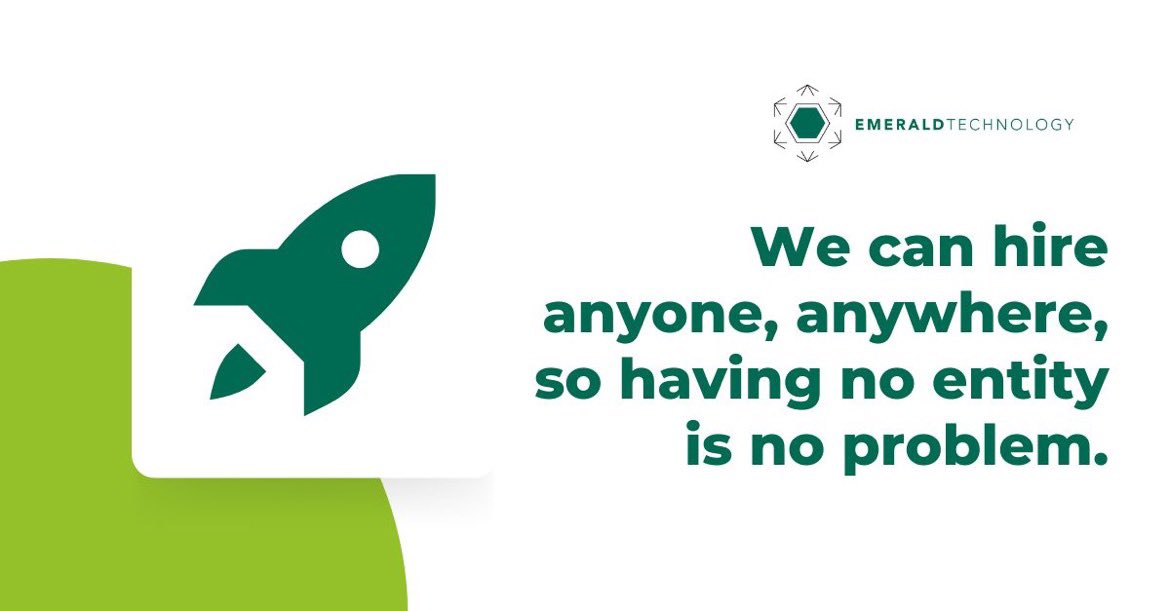 Emerald Technology (@emerald_tech) on Twitter photo Hire, payroll and onboard all in one place.
Utilise Emerald's global entities to start hiring the best talent for your company, no matter the location. We will handle hiring and payrolling your remote workforce, so you don't have to.
#globalexpansion #noentity #hireanywhere Hire, payroll and onboard all in one place.
Utilise Emerald's global entities to start hiring the best talent for your company, no matter the location. We will handle hiring and payrolling your remote workforce, so you don't have to.
#globalexpansion #noentity #hireanywhere